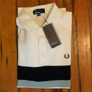 NWT Fred Perry chest stripe polo Medium